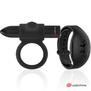 BLACK&SILVER - CAMERON PENISRING-UHR MIT FERNBEDIENUNG