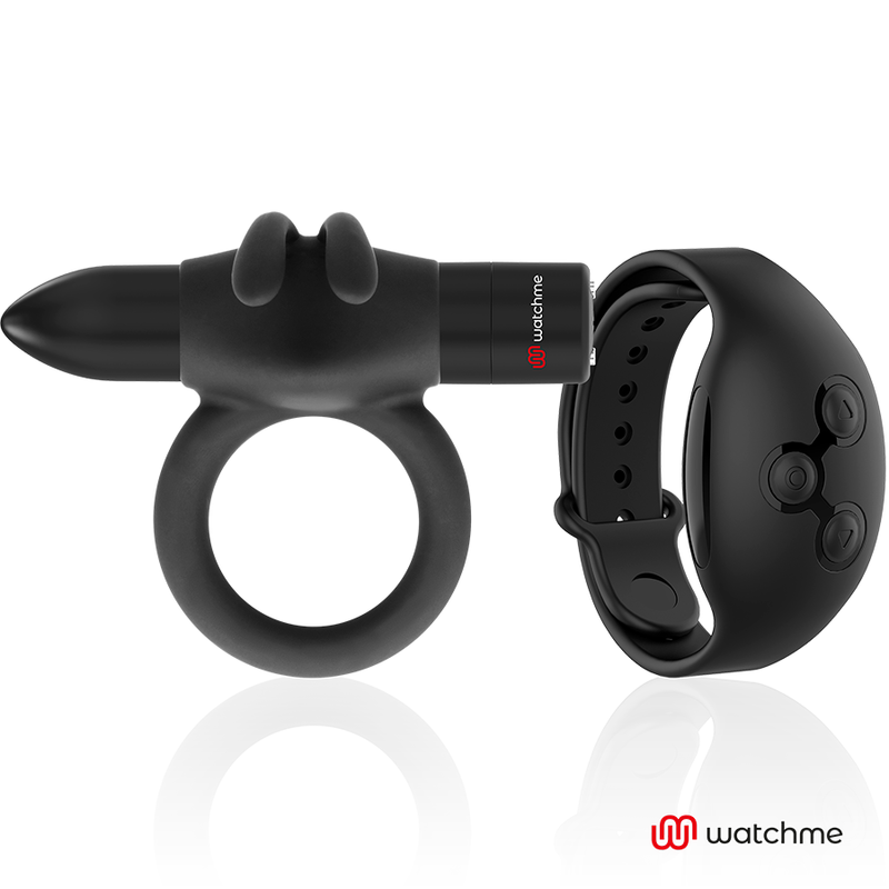 BLACK&SILVER - AGRON Penisring-Uhr mit Fernbedienung