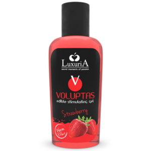 INTIMATELINE LUXURIA - VOLUPTAS essbares Massagegel mit wärmendem Effekt - Erdbeere 100 ml