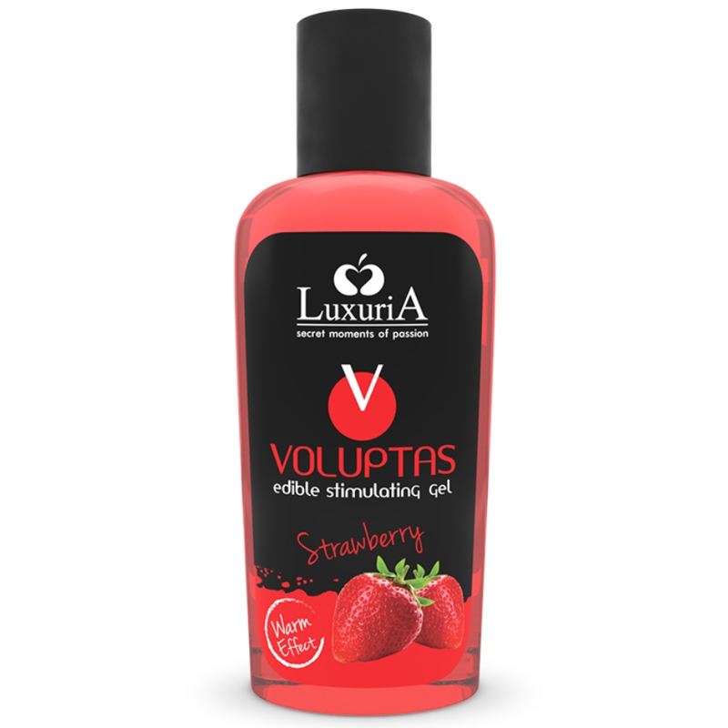 INTIMATELINE LUXURIA - VOLUPTAS essbares Massagegel mit wärmendem Effekt - Erdbeere 100 ml