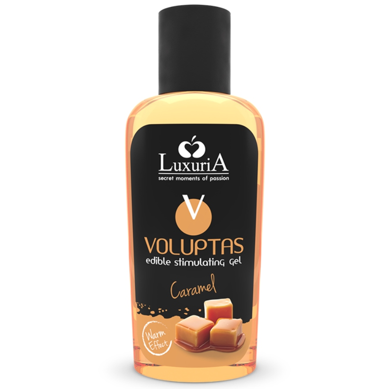 INTIMATELINE LUXURIA - VOLUPTAS essbares Massagegel mit wärmendem Effekt - Karamell 100 ml