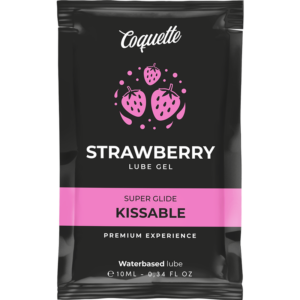 COQUETTE CHIC DESIRE - KUSSBARES GLEITGEL AUF ERDBEERWASSERBASIS, 10 ML TASCHENVERSION