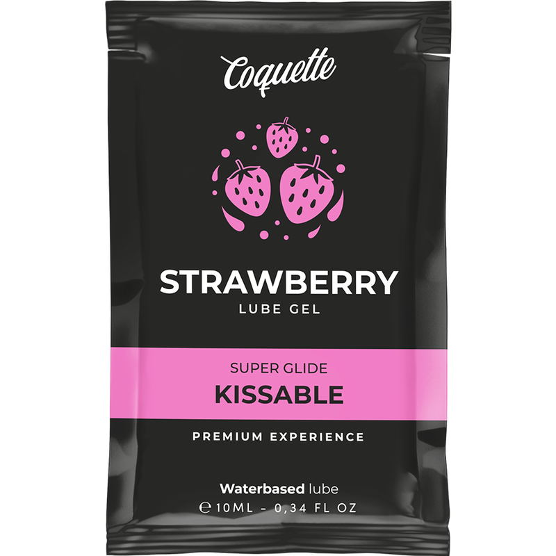 COQUETTE CHIC DESIRE - Kussbares Gleitgel auf Erdbeerwasserbasis Tasche 10 ml