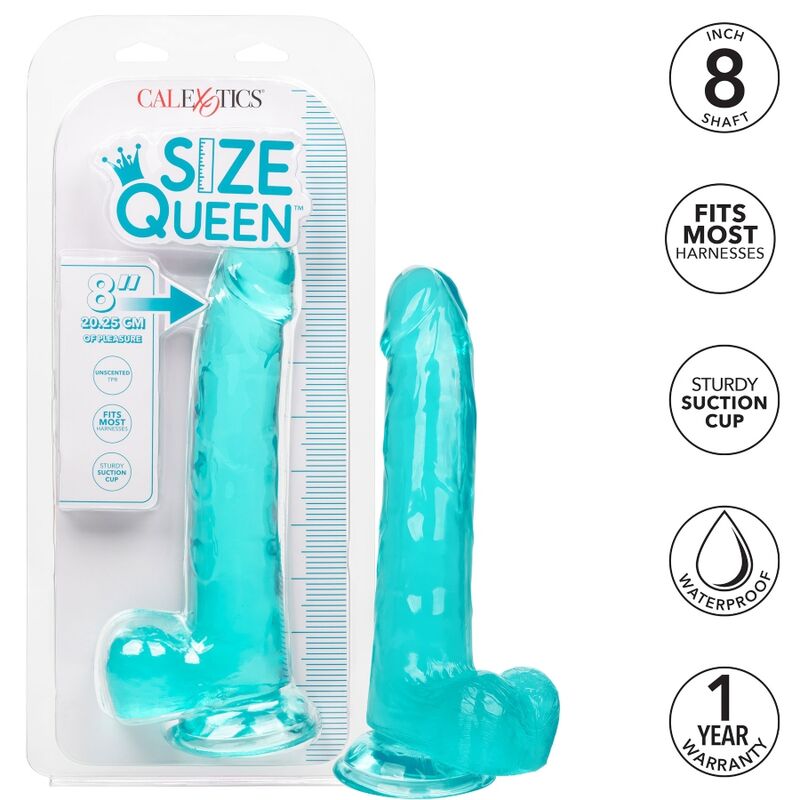 CALEXOTICS - Größe Königin-Dildo Blau 20,3 cm