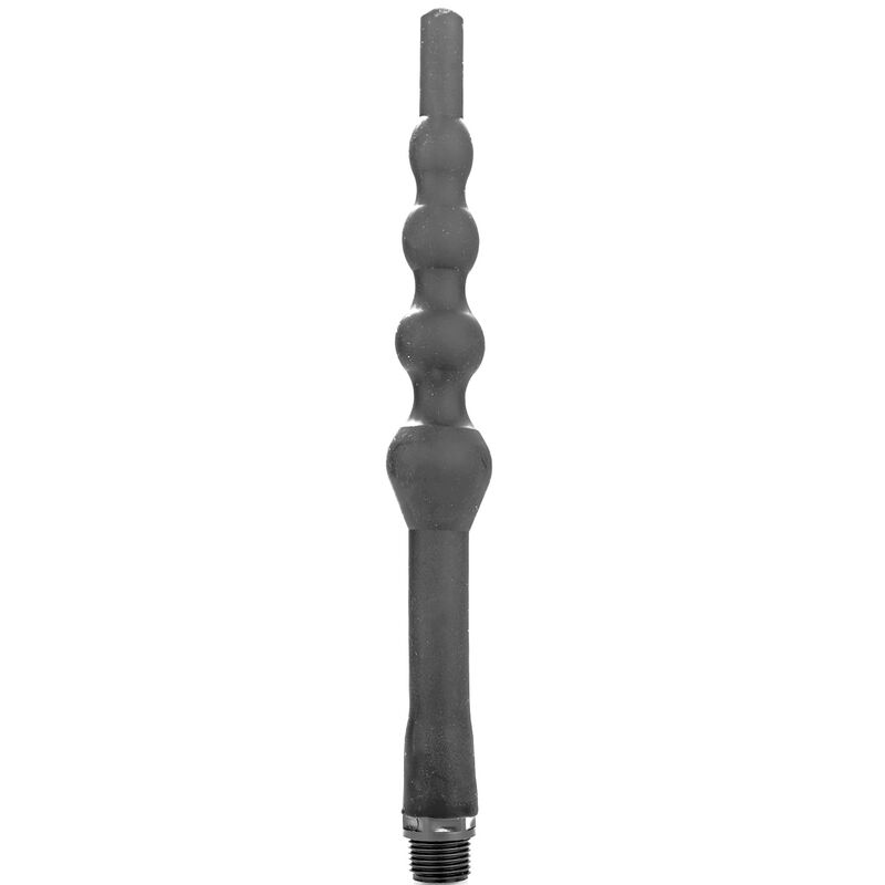 ALL BLACK - Perlendusche Anal Silikon 27 cm