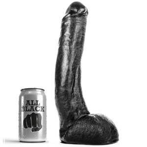 ALL BLACK - CURVY DONG 29 CM
