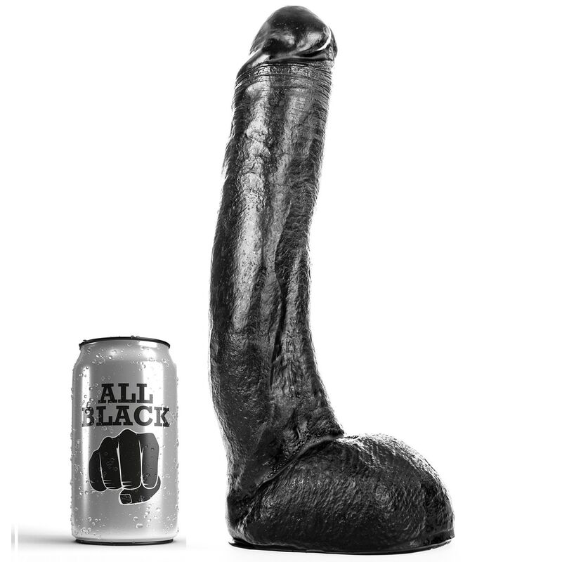 ALL BLACK - CURVY DONG 29 CM