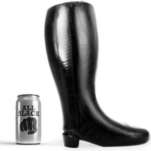 ALL BLACK - Riesiger weicher Fistingstiefel 31 cm