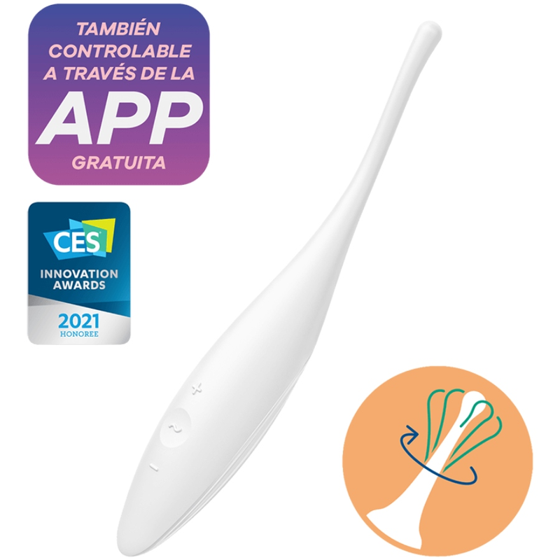 SATISFYER - TWIRLING JOY Klitorisstimulator Vibrator Weiß