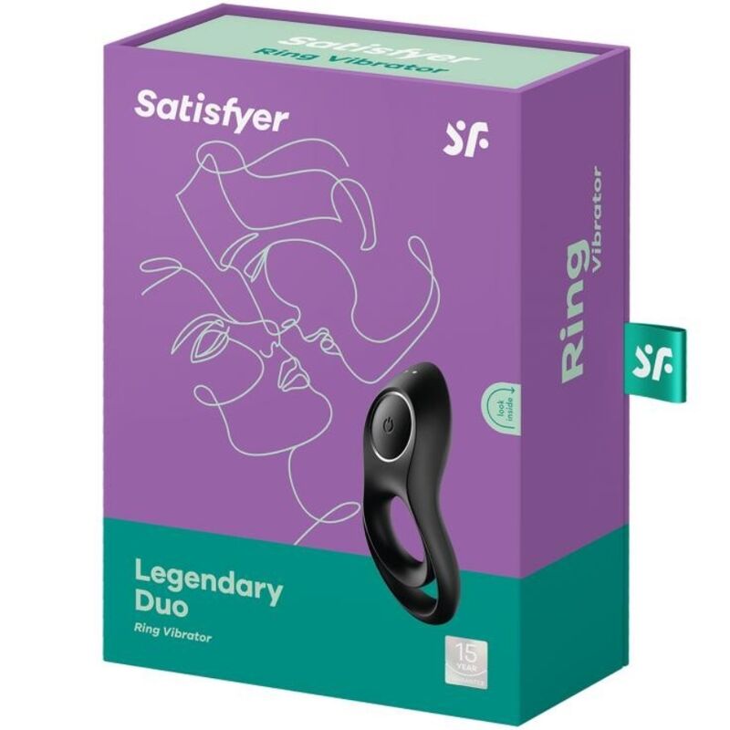 SATISFYER - legendärer Duoring Vibrator Schwarz