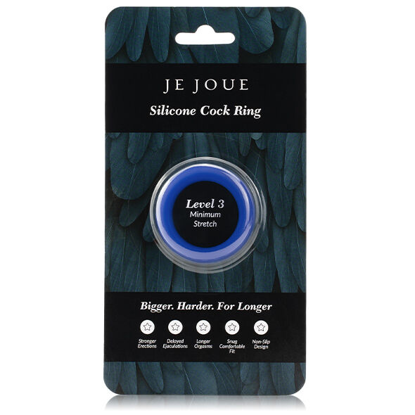 JE JOUE - BLAUER SILIKONRING - MINIMALE STRANGULIERUNG