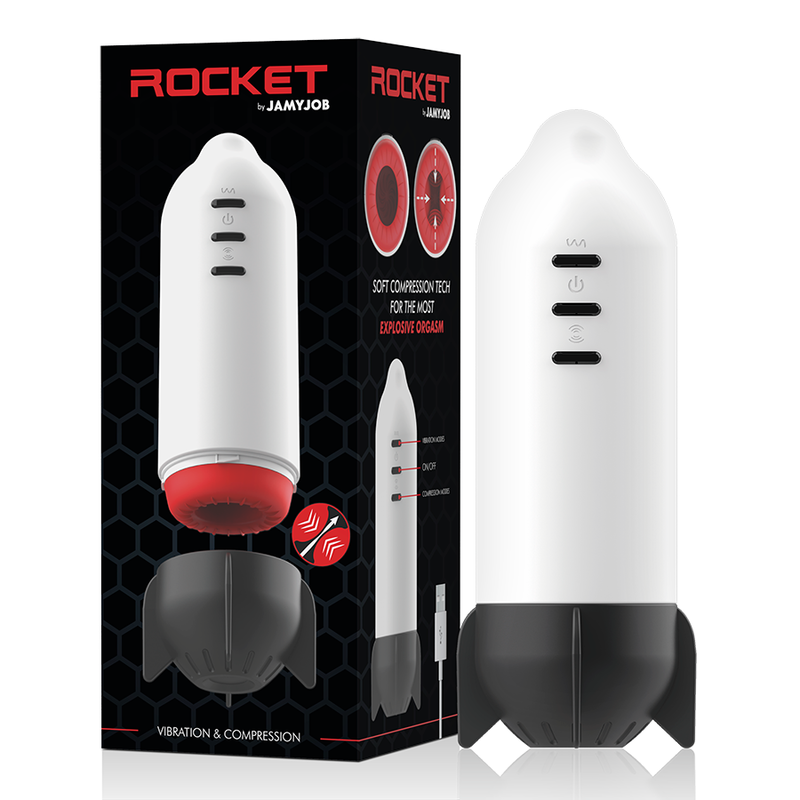 JAMYJOB - ROCKET MASTURBATOR mit sanfter Kompressionstechnik und Vibration