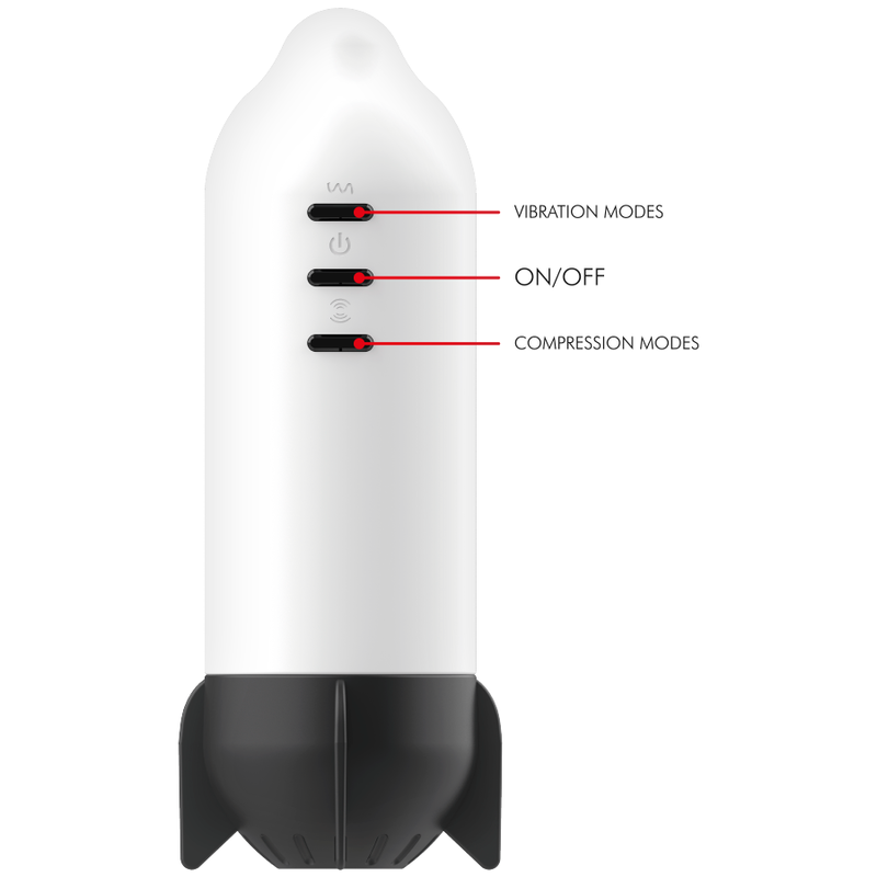 JAMYJOB - ROCKET MASTURBATOR mit sanfter Kompressionstechnik und Vibration