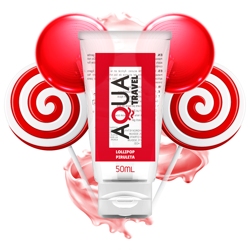 AQUA TRAVEL - LOLLIPOP-GESCHMACK WASSERBASIERTES GLEITGEL - 50 ML