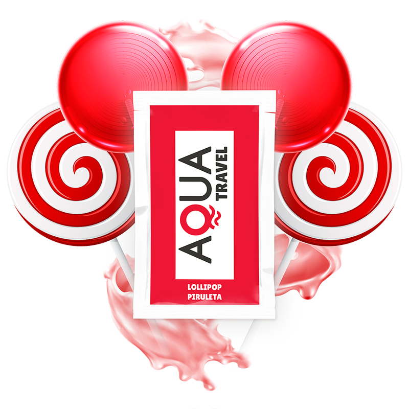 AQUA TRAVEL - Wasserbasiertes Gleitgel mit Lollipop-Geschmack 6 ml