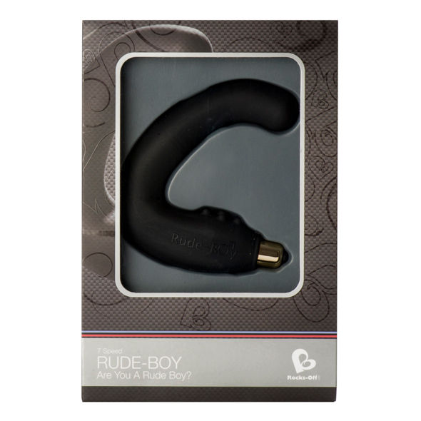 ROCKS-OFF - RUDE-BOY männlicher G-Punkt-Massager 7 V Schwarz
