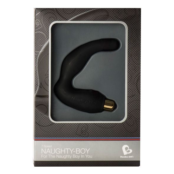 ROCKS-OFF - NAUGHTY-BOY männlicher G-Punkt-Massager 7 V Schwarz