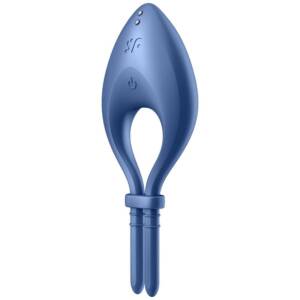 SATISFYER - BULLSEYE RING VIBRATOR APP Blau