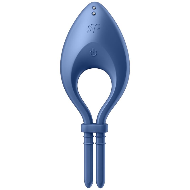 SATISFYER - BULLSEYE RING VIBRATOR APP Blau