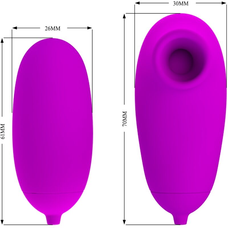 Entdecken Sie das aufregende PRETTY LOVE vibrierende Bullet mit Saugfuß! Dieses vielseitige Spielzeug bietet Ihnen intensive Vibrationen und lässt sich dank des praktischen Saugfußes an nahezu jeder glatten Oberfläche befestigen. Egal, ob Sie es solo oder mit einem Partner verwenden, dieses Bullet sorgt für unvergessliche Momente der Lust. Gönnen Sie sich das ultimative Vergnügen und erleben Sie, wie die kraftvollen Vibrationen Ihre Sinne verwöhnen!