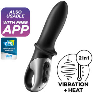 SATISFYER - HOT PASSION ANALVIBRATOR APP Schwarz