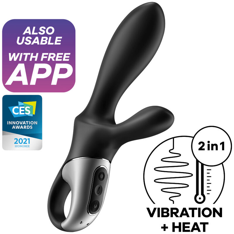 SATISFYER - HEAT CLIMAX+ Analvibrator App Schwarz