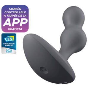 SATISFYER - DEEP DIVER VIBRATIONS-PLUG APP GRAU