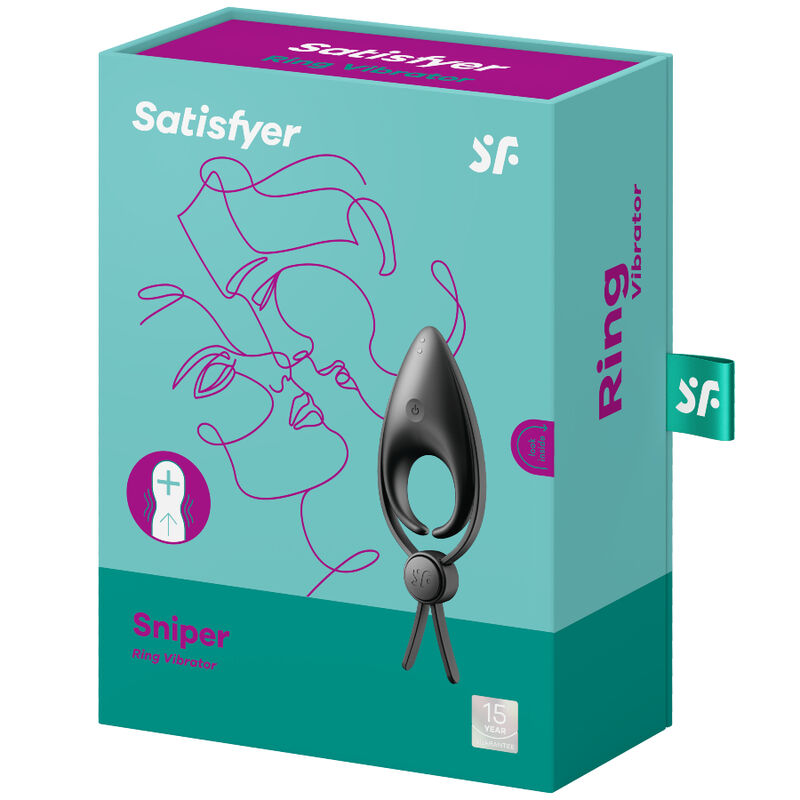 SATISFYER - SNIPER RINGVIBRATOR Schwarz