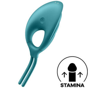SATISFYER - SWORDSMAN Penisring-Vibrator Grün