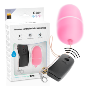 ONLINE - Vibrations-Ei mit rosa Fernbedienung
