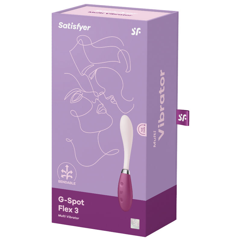 SATISFYER - G-SPOT FLEX 3 MULTI VIBRATOR Rot
