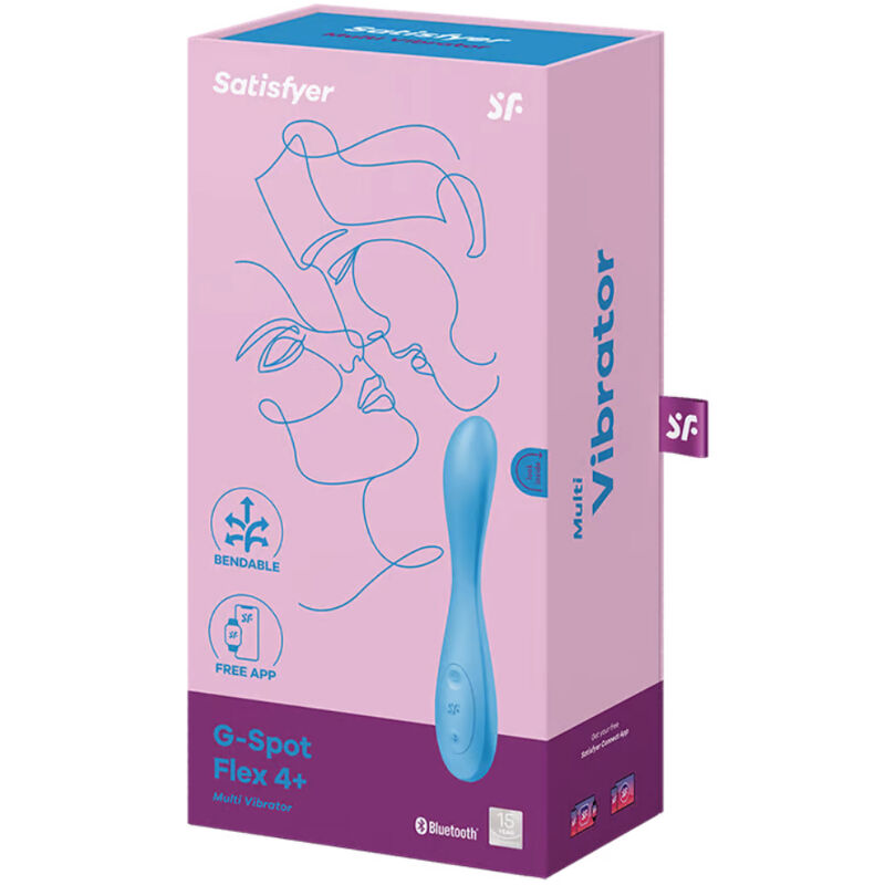 SATISFYER - G-SPOT FLEX 4+ MULTI VIBRATOR APP Blau
