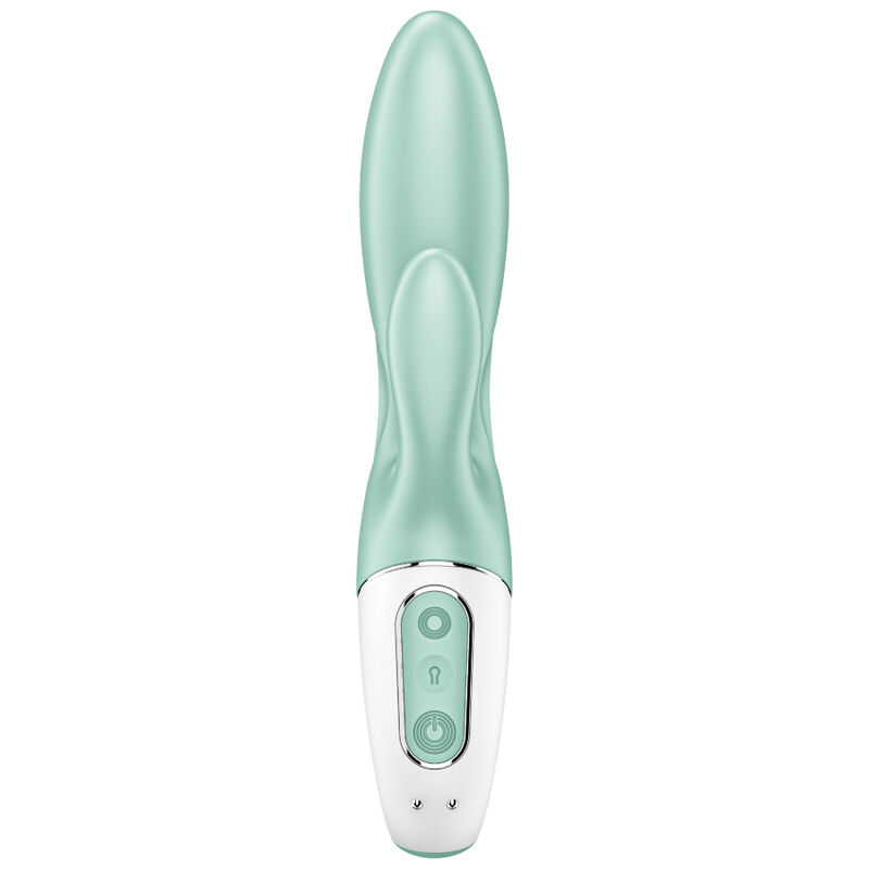 SATISFYER - AIR PUMP BUNNY 5+ Aufblasbarer Kaninchenvibrator-App Grün