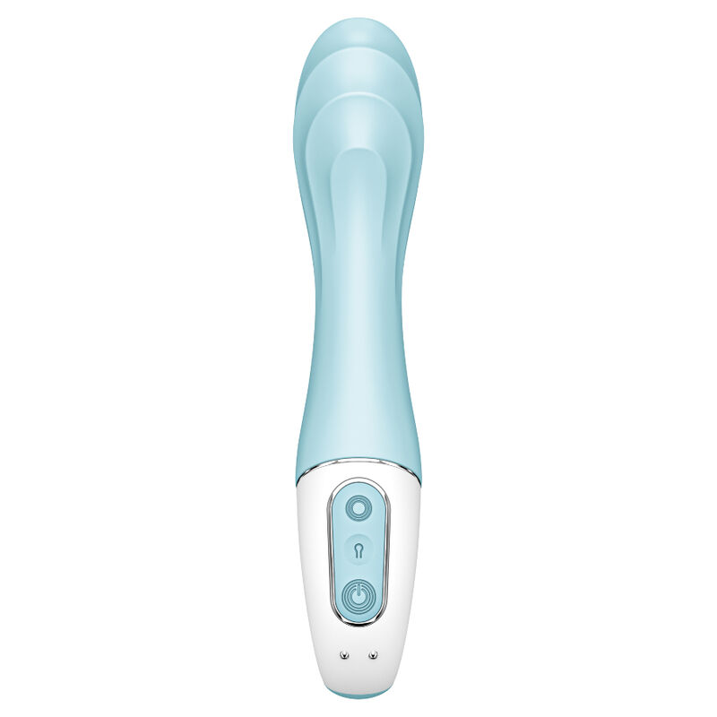 SATISFYER - AIR PUMP VIBRATOR 5+ Aufblasbarer G-Punkt-Vibrator-App Blau