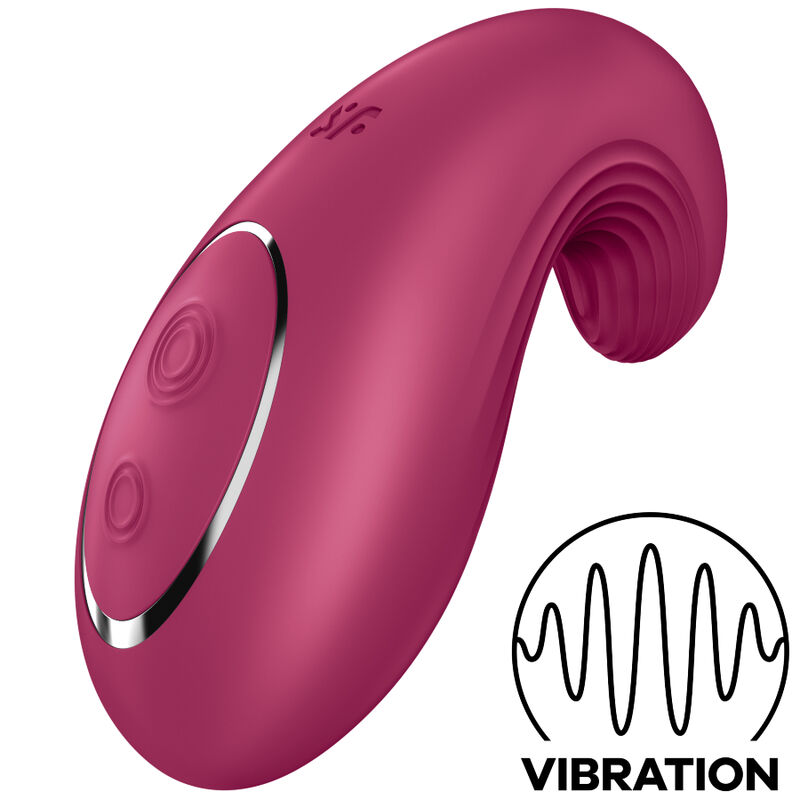SATISFYER - DIPPING DELIGHT Auflegvibrator Rot
