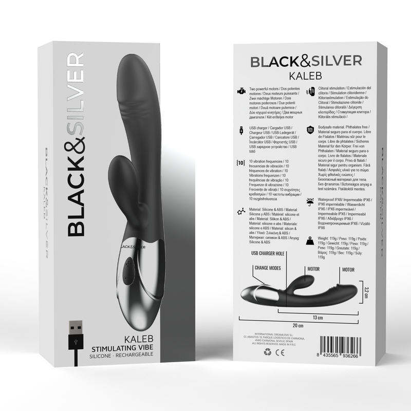 BLACK&SILVER - KALEB STIMULIERENDE VIBRATION
