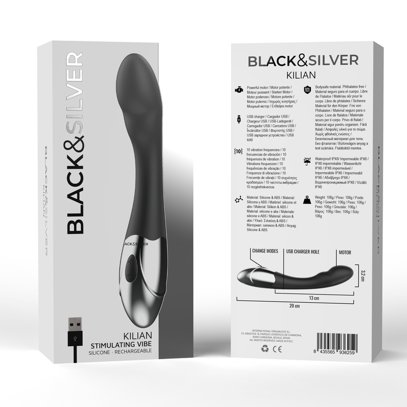 BLACK&SILVER - KILIAN Stimulierungsvibrator