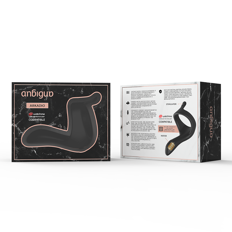 ANBIGUO - ARKADIO Eichel- und Dammstimulator kompatibel mit der drahtlosen WATCHME-Technologie