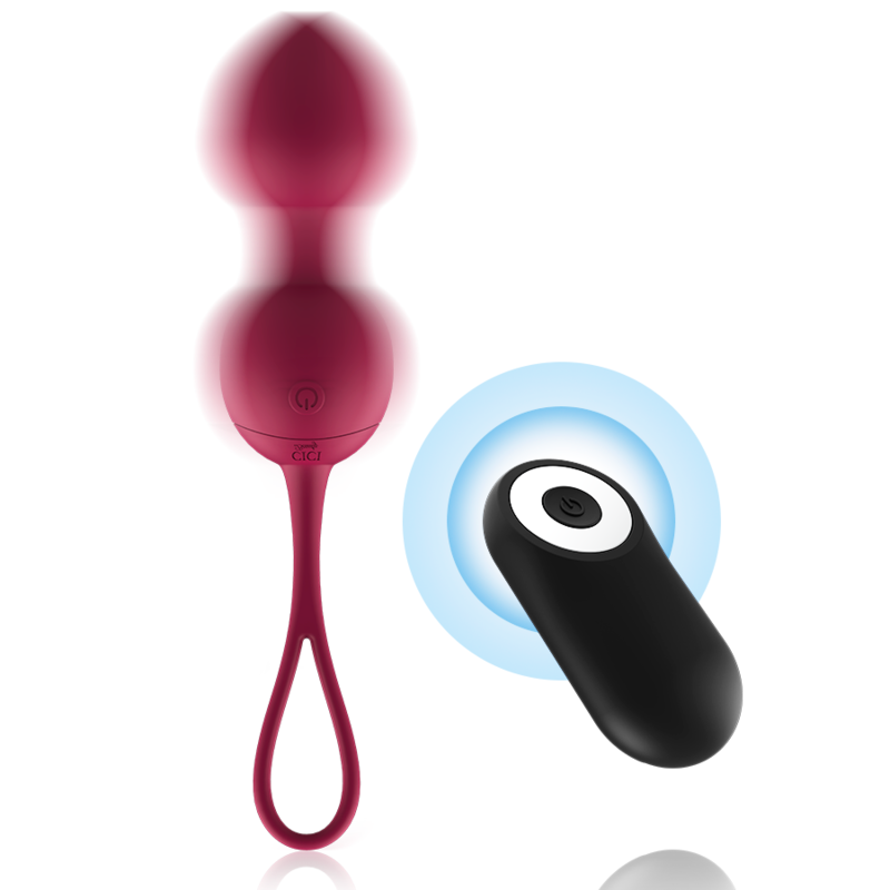 CICI BEAUTY - PREMIUM SILIKON 3 VIBRIERENDE KEGELPERLEN MIT FERNBEDIENUNG