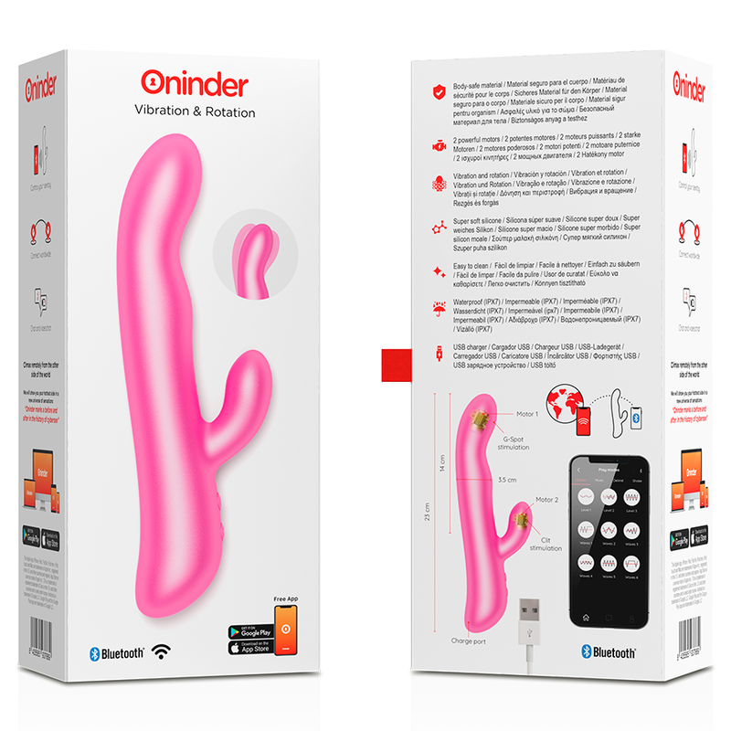 ONINDER - OSLO VIBRATION & ROTATION PINK - KOSTENLOSE APP