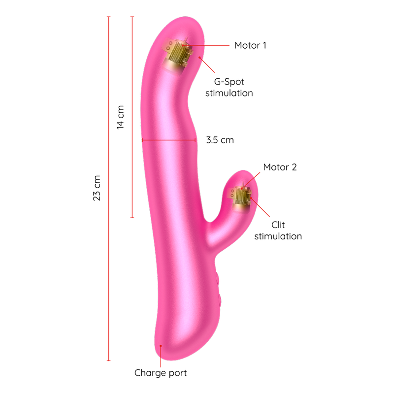 ONINDER - OSLO VIBRATION & ROTATION PINK - KOSTENLOSE APP