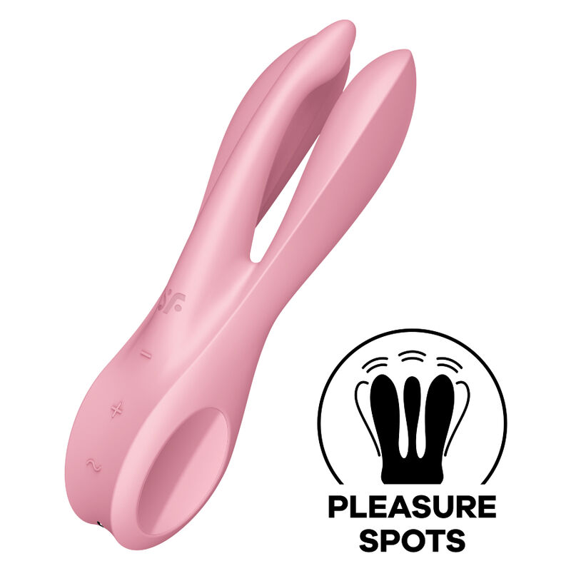 SATISFYER - THREESOME 1 VIBrator Rosa