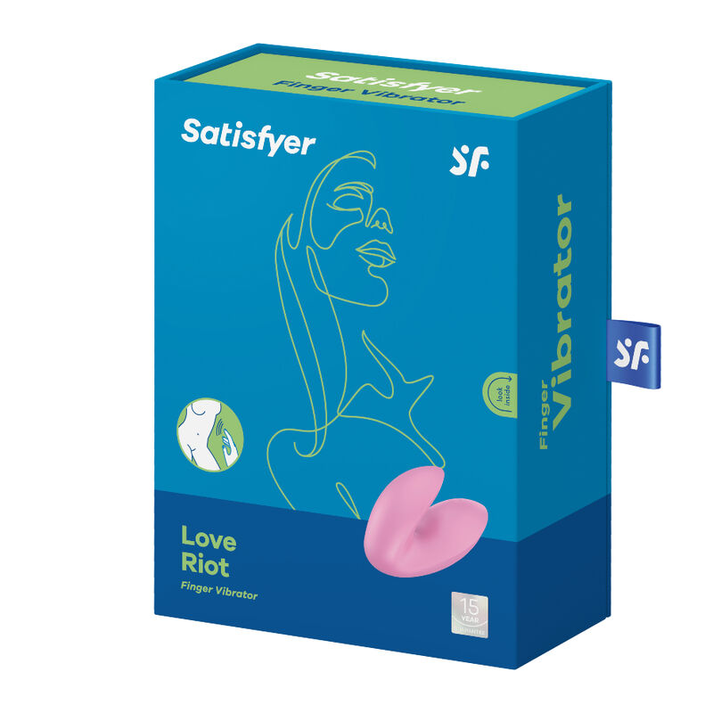 SATISFYER - LOVE RIOT Fingervibrator Rosa