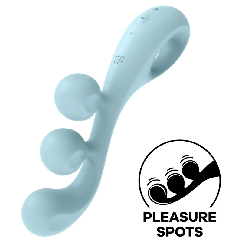 SATISFYER - TRI BALL 2 Multivibrator Blau