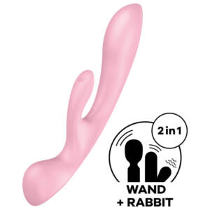 SATISFYER - TRIPLE OH HYBRID VIBRATION Pink