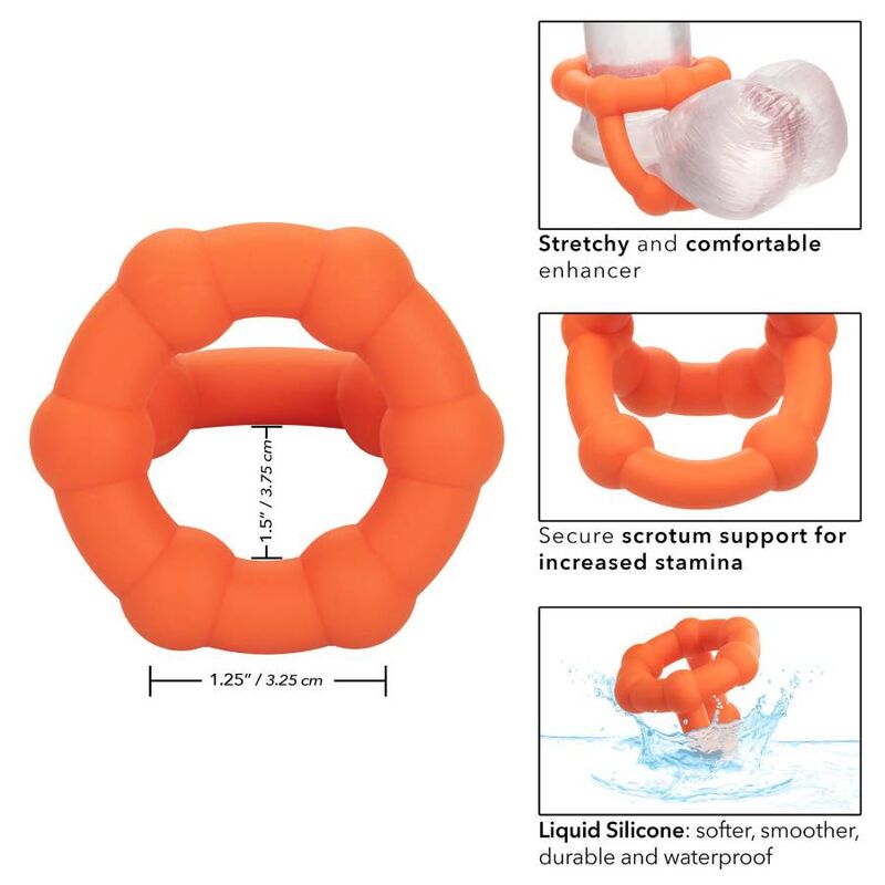 CALEXOTICS - ALPHA ALL STAR RING Orange
