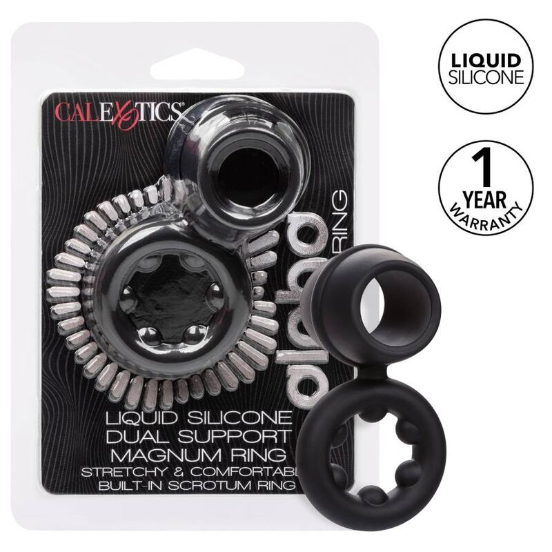 CALEXOTICS - ALPHA DUAL MAGNUM RING Schwarz