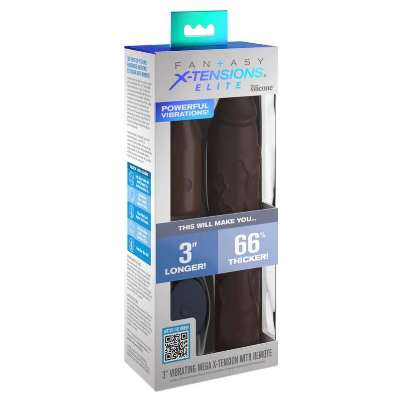 FANTASY X-TENSIONS - PIPEDREAMS HÜLSE 22,86 CM + 7,62 CM STECKER MIT FERNBEDIENUNG BRAUN
