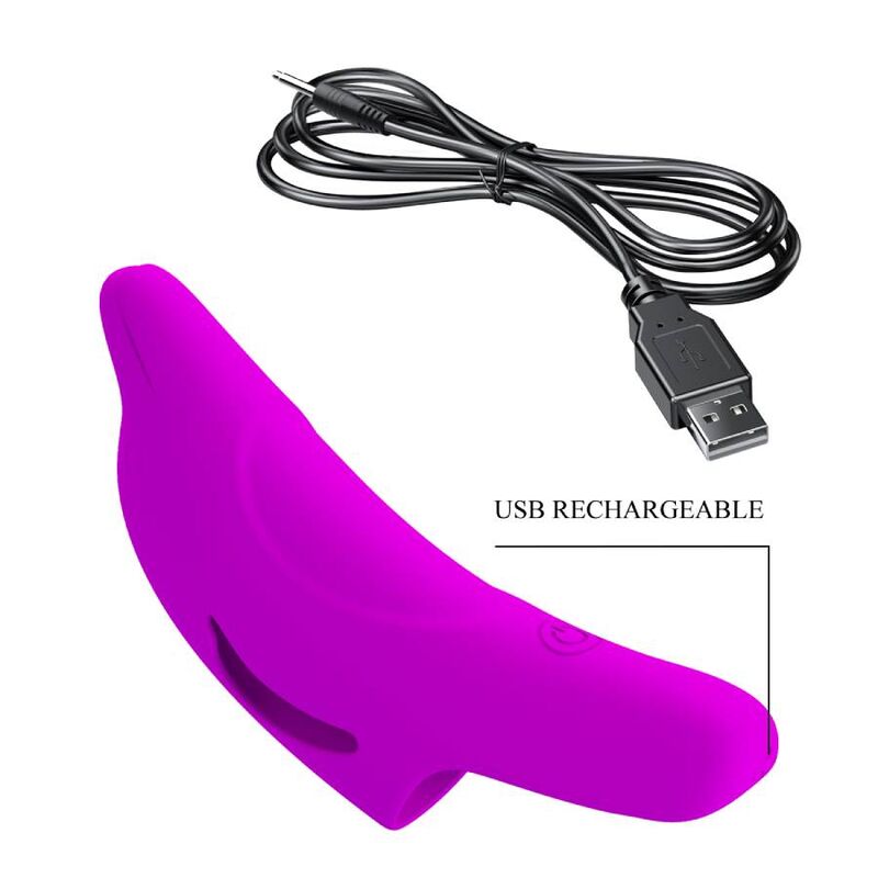 Entdecken Sie den PRETTY LOVE DELPHINI, einen leistungsstarken lila Fingerstimulator, der Ihre Sinne verzaubert. Mit seinem ergonomischen Design und der intensiven Vibration sorgt er für unvergessliche Momente der Lust. Perfekt geeignet, um gezielt erogene Zonen zu stimulieren und Ihre Fantasien zum Leben zu erwecken. Gönnen Sie sich dieses aufregende Erlebnis und lassen Sie sich von der Kraft des PRETTY LOVE DELPHINI begeistern!