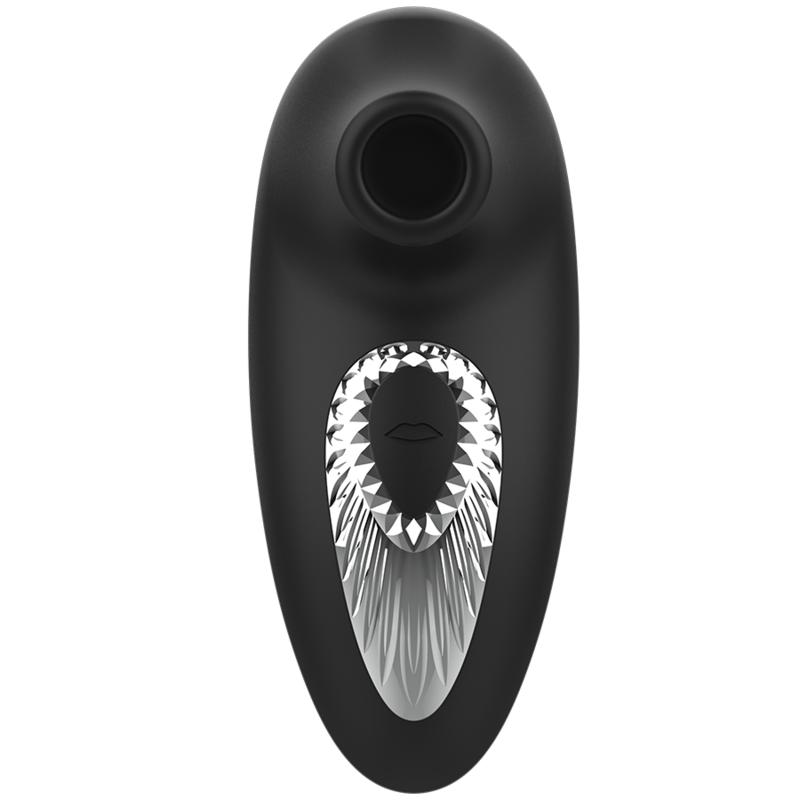 BLACK&SILVER - DRAKE DELUXE SAUG-VIBRATOR WIEDERAUFLADBAR SILIKON SCHWARZ